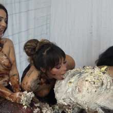Jayce: The Never Ending Messy Pantyhose Party W/ Me, Nikko and Lia!