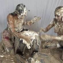 Jayce: The Never Ending Messy Pantyhose Party W/ Me, Nikko and Lia!