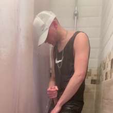 Chav Boy Messy Mark: Woven Nike Trackies and Vest Get Soaked