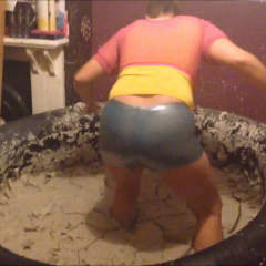 CandyCustard: Mypierogative gets off on the mud in my heated mud pool