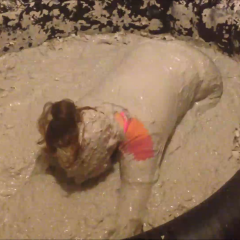 CandyCustard: Mypierogative gets off on the mud in my heated mud pool