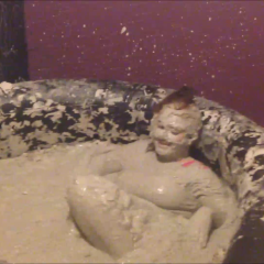 CandyCustard: Mypierogative gets off on the mud in my heated mud pool