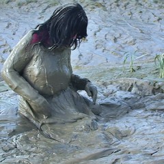 FOXY: Emma mired in the deep mud