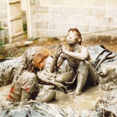 katew: Ruth and Kim in the mud pit