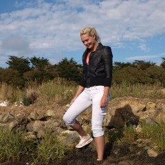 eileenvogel: my friend cindy playing in the mud for the first time