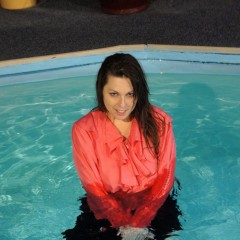 wetkahuna: New model Stephanie  Red Shirt