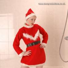 WSMProductions: Santa's Pixie Tonilou takes a wet clothed elfin shower--Wsm