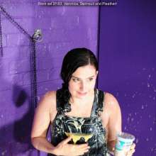 DungeonMasterOne: Veronica: swimsuit filling, pleather dungarees, and six inch heels!
