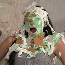 Anglefan.com: Crazy 3-girl messy pie video...co-hosting sucks!