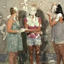 Anglefan.com: Crazy 3-girl messy pie video...co-hosting sucks!