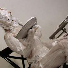 Messygirl: Jacy can't resist the temptation to pie herself