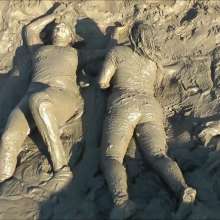 DungeonMasterOne: Download: Rosemary and Maria, pristine white jeans in the mud!
