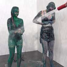 MostWam: Leanne and Lucy Stripped Gunge Fight