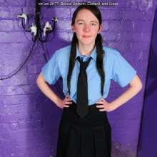DungeonMasterOne: Friday and Chastity in Messy School Uniform: Teach 'em a lesson!