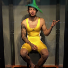 jay852uk: Aiden takes his seat in the Great British Gunge Tank