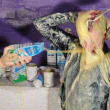 DungeonMasterOne: Lily and Honeysuckle in tit-for-tat mess and pies!  Lots of pics!