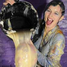 DungeonMasterOne: Lily and Honeysuckle in tit-for-tat mess and pies!  Lots of pics!