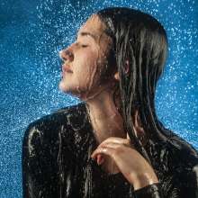 Jens German: Just one soaked girl.