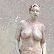 FOXY: Naked and mud covered