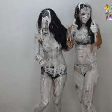 KatsTeam: a messy massage and single pie in the face for dani