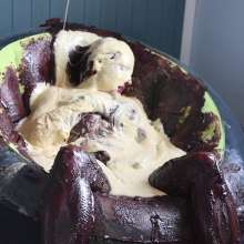 Stella: Stella uses a collection of sweet items to create an abomination of a mess.