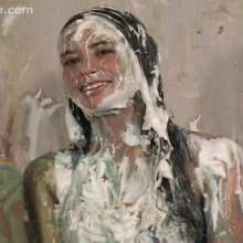 Anglefan: Aida and Lisa have a little messy fun before the holidays!