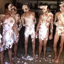 RevSlymsford: Cfnm Party Gets Wild: 6 Boys Treated As Sex + Pie Toys