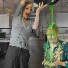 RevSlymsford: Vintage: Cherry Sploshed In Office Wear: Pranked by Messy Jessie