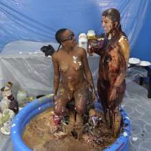 CustomFetish: Cleo Gets Her Fun Messy From Deanna (Wide)