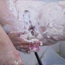 RevSlymsford: Ivy Wanks With A Dildo Whilst Taking 21 Thrown Pies