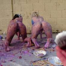 messyhot: Leda and Ember Share a Cake and Lots of Pies