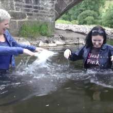 DungeonMasterOne: Long Denim Skirts in the River