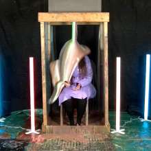 LiquidX: Michaela Trashes the Tank, and Herself (PVC Rainwear)