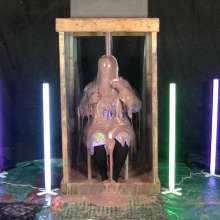 LiquidX: Michaela Trashes the Tank, and Herself (PVC Rainwear)
