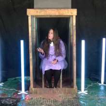 LiquidX: Michaela Trashes the Tank, and Herself (PVC Rainwear)