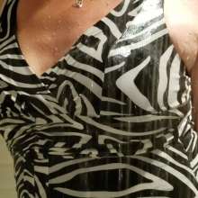 MadelineOasis: A Sexy Zebra Dress and Slip in the Shower