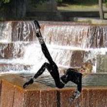 soakinJo: Soakin Jo in the fountains in Portland