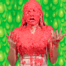 PieZone: This Prissy Blonde Does Not Want to Get Slimed!