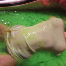 Bobographer: 12 inch Tina gets into slime and eggs
