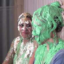 Anglefan: Amazing chunky green slime scene