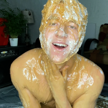 Alexxx: Alex Gets Trashed with Peanut Butter, Syrup, Pie and More