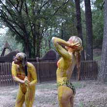 FunFilled Photography: Ashley and Britney Rinse off from the Condiment Game!