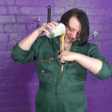 DungeonMasterOne: Damp Seat Punishment Custard for Evelyne the Cook!