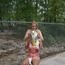 FunFilled Photography: Ashley gets pied, slimed and messy by Britney!