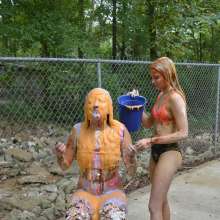 FunFilled Photography: Ashley gets pied, slimed and messy by Britney!