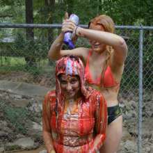 FunFilled Photography: Ashley gets pied, slimed and messy by Britney!