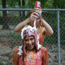 FunFilled Photography: Ashley gets pied, slimed and messy by Britney!