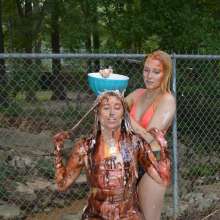 FunFilled Photography: Ashley gets pied, slimed and messy by Britney!