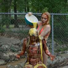 FunFilled Photography: Ashley gets pied, slimed and messy by Britney!