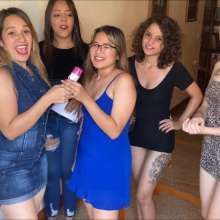 RevSlymsford: Four Hot Girls Play Stop/Go To Determine Who Gets Trashed